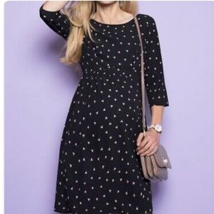 Seraphine triple dot maternity dress.